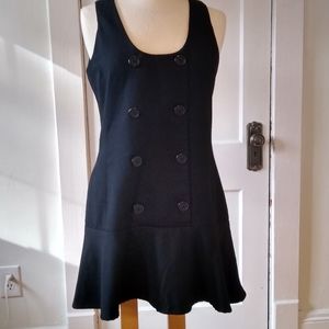 Black pinafore dress